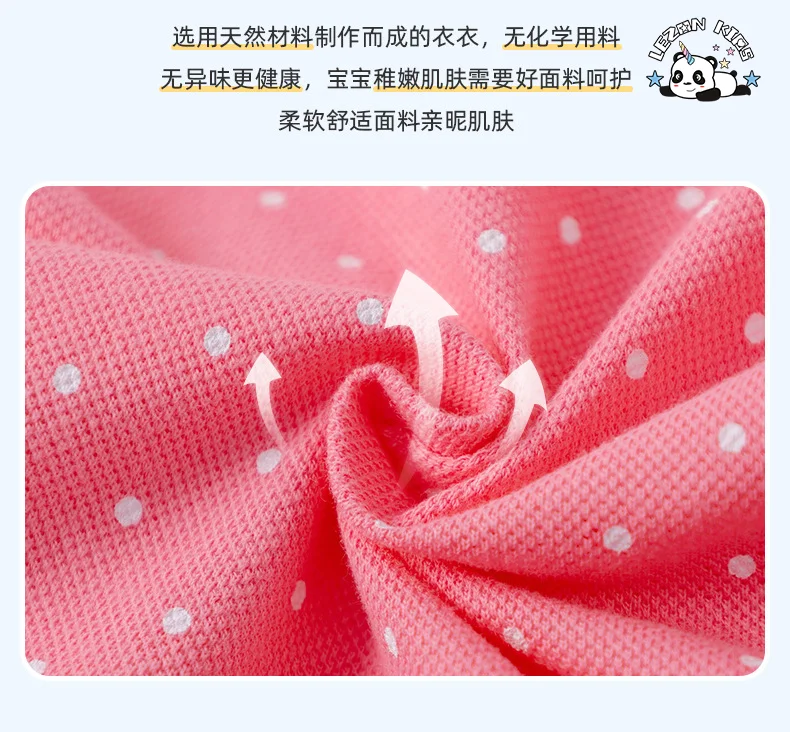 LEZONKIDS - High Quality Summer New Short Sleeved Children's Dress Knitted POLO Casual Girls Dresses
